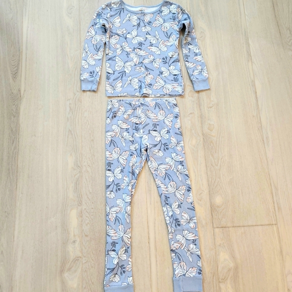 Carter's Blue Butterfly Pajamas - Picture 2 of 3